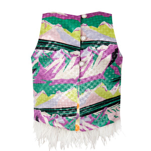 Halter Feathers Top
