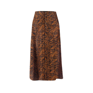 Midi Panel Snap Skirt