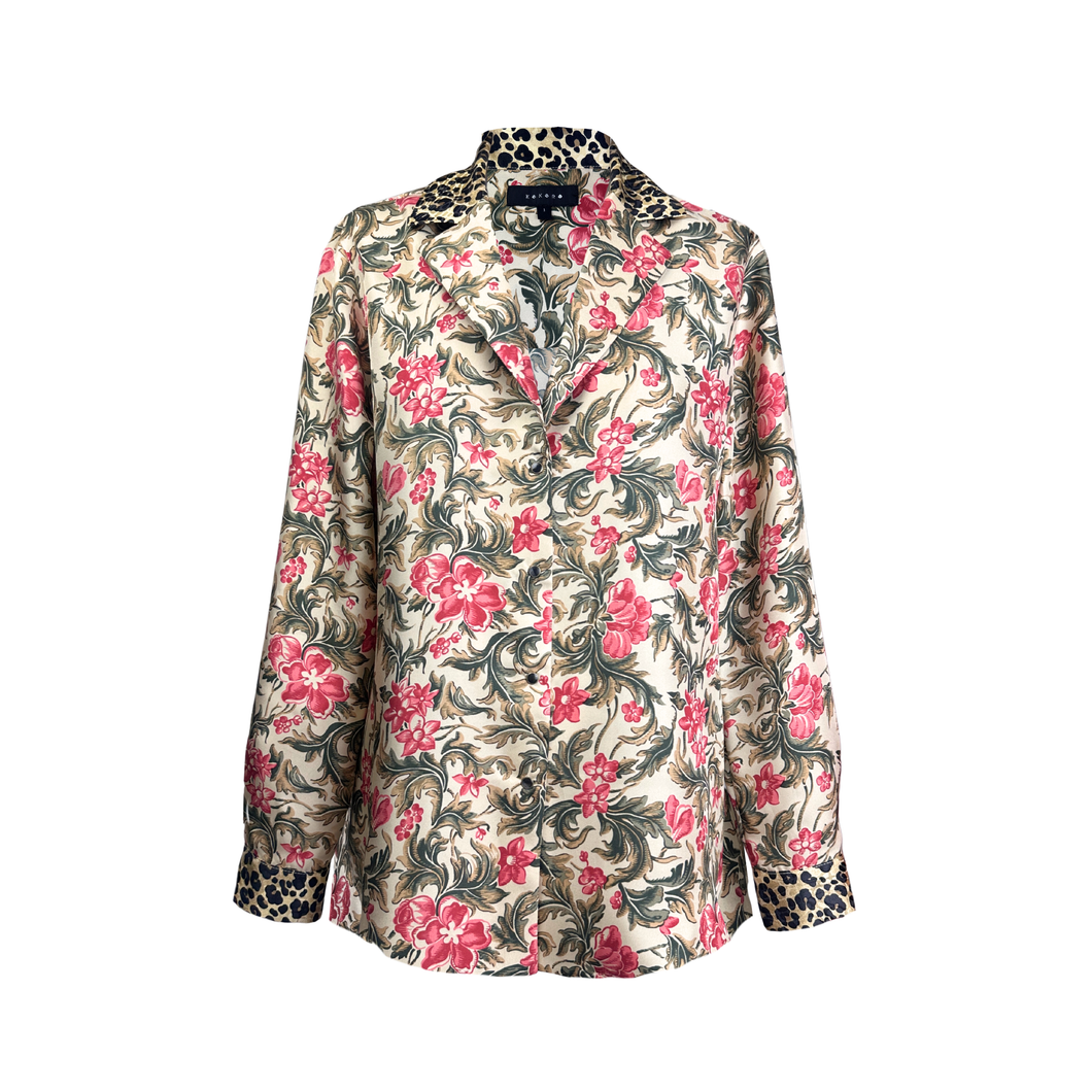 Notched Collar Shirt