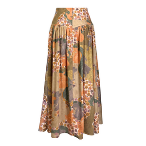 Ruffled Midi Skirt