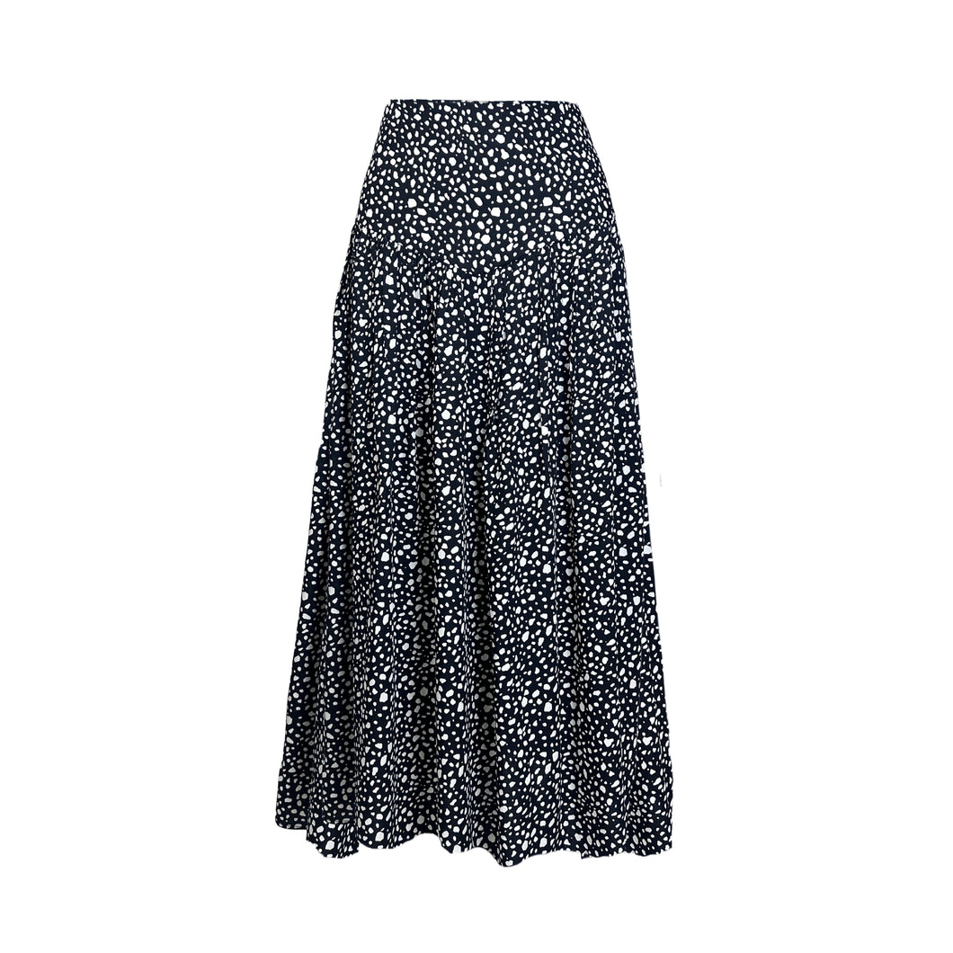 Ruffled Midi Skirt