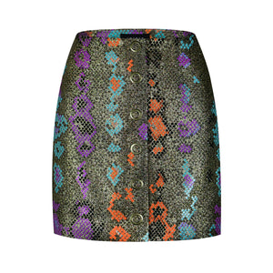 Button Mini Skirt