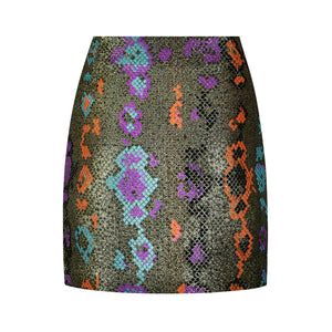 Button Mini Skirt