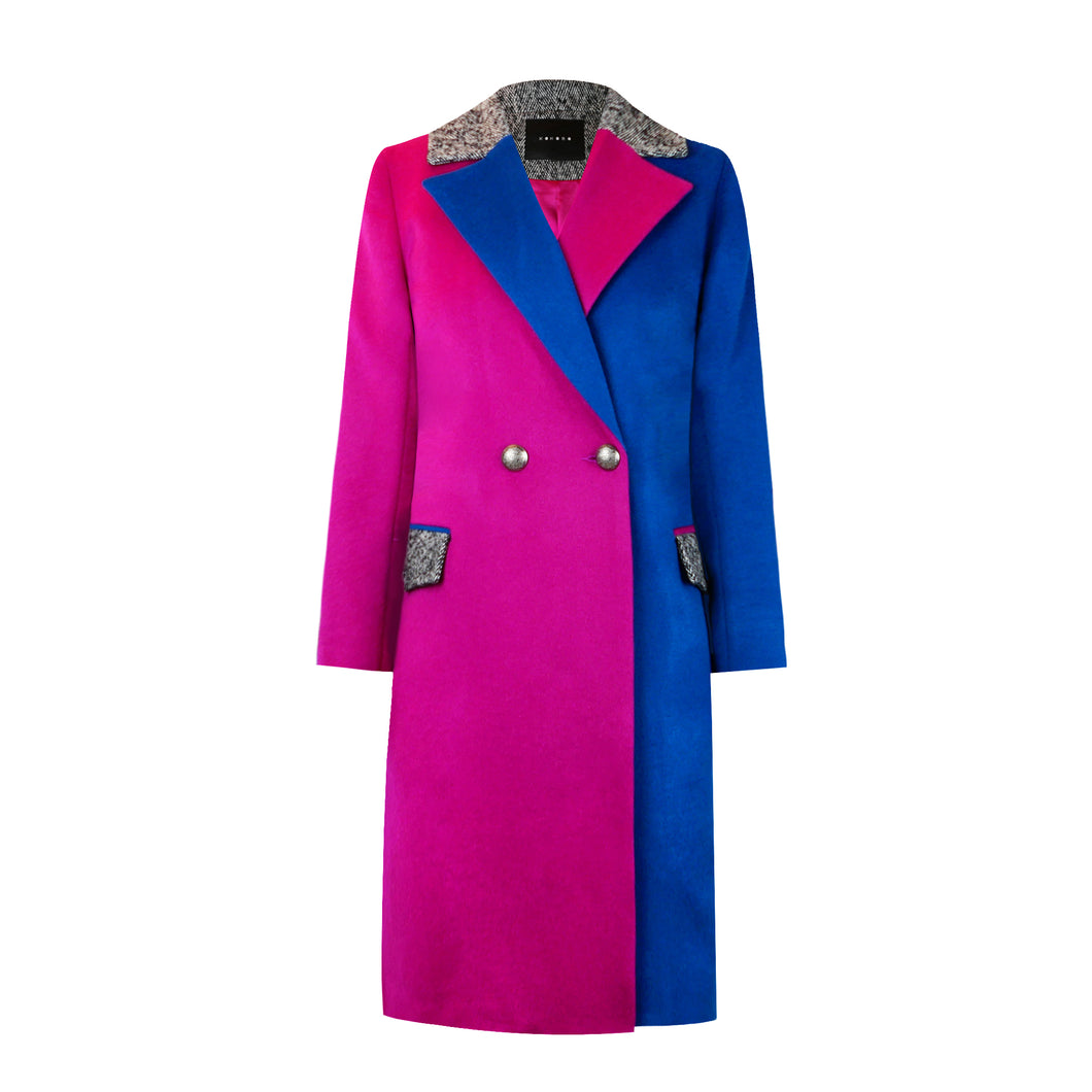 Crossed Mix Coat